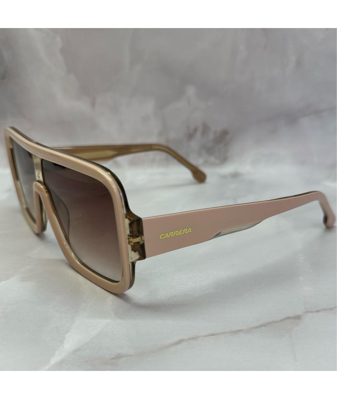 CARRERA Y CARRERA Бежевые пластиковые солнцезащитные очки, фото 3