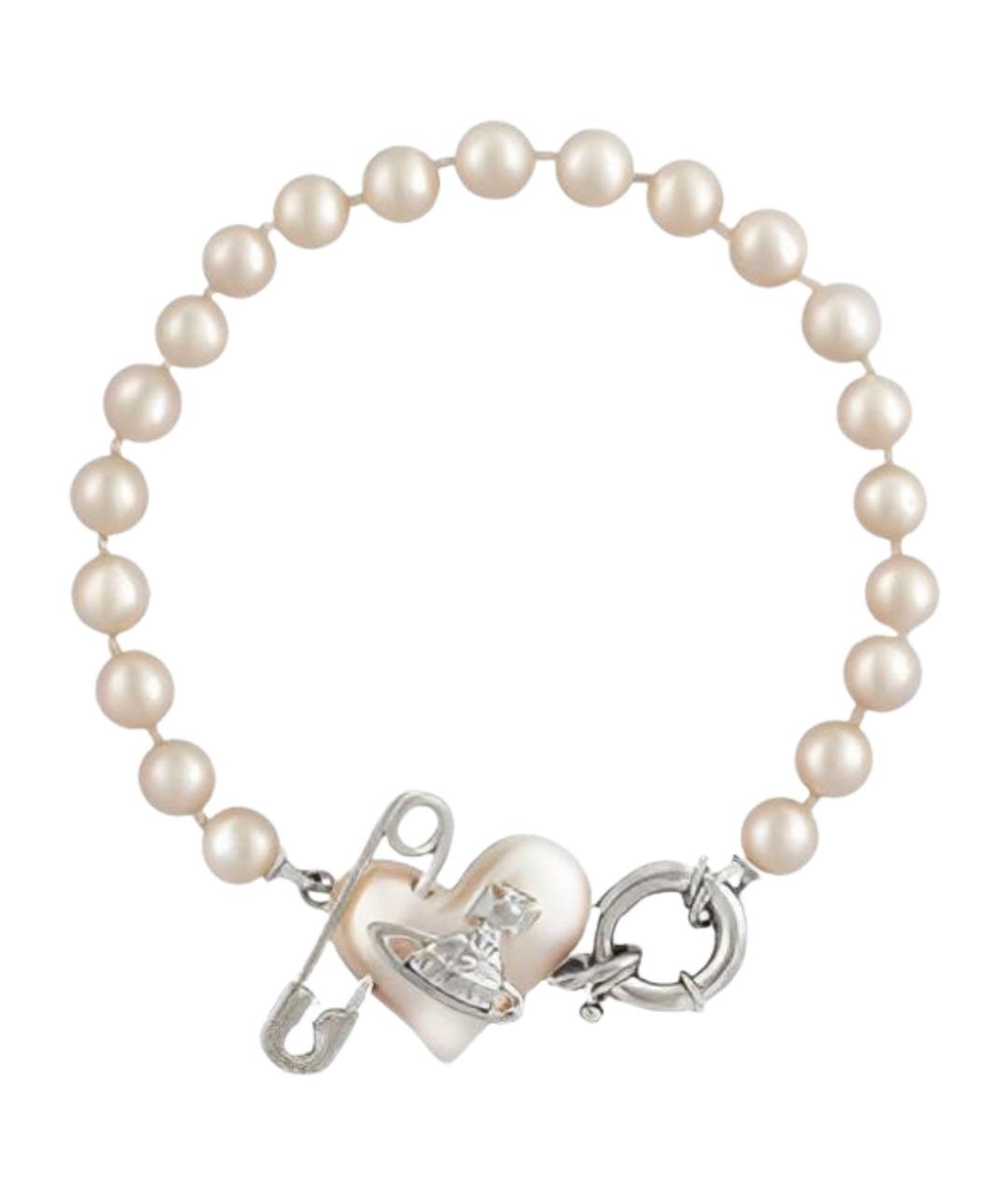 VIVIENNE WESTWOOD Белый жемчужный браслет, фото 1