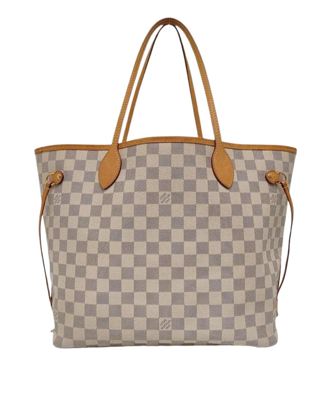 LOUIS VUITTON Бежевая кожаная сумка тоут, фото 1