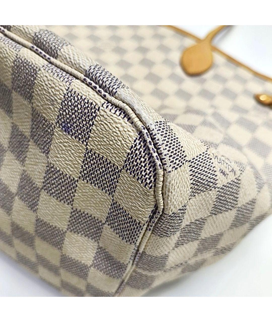 LOUIS VUITTON Бежевая кожаная сумка тоут, фото 5