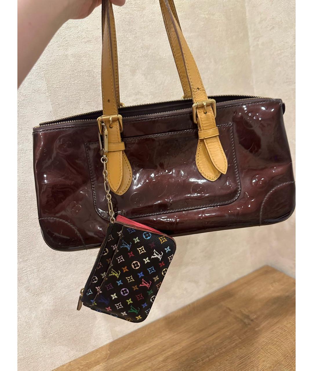 LOUIS VUITTON Черный кожаный кардхолдер, фото 3