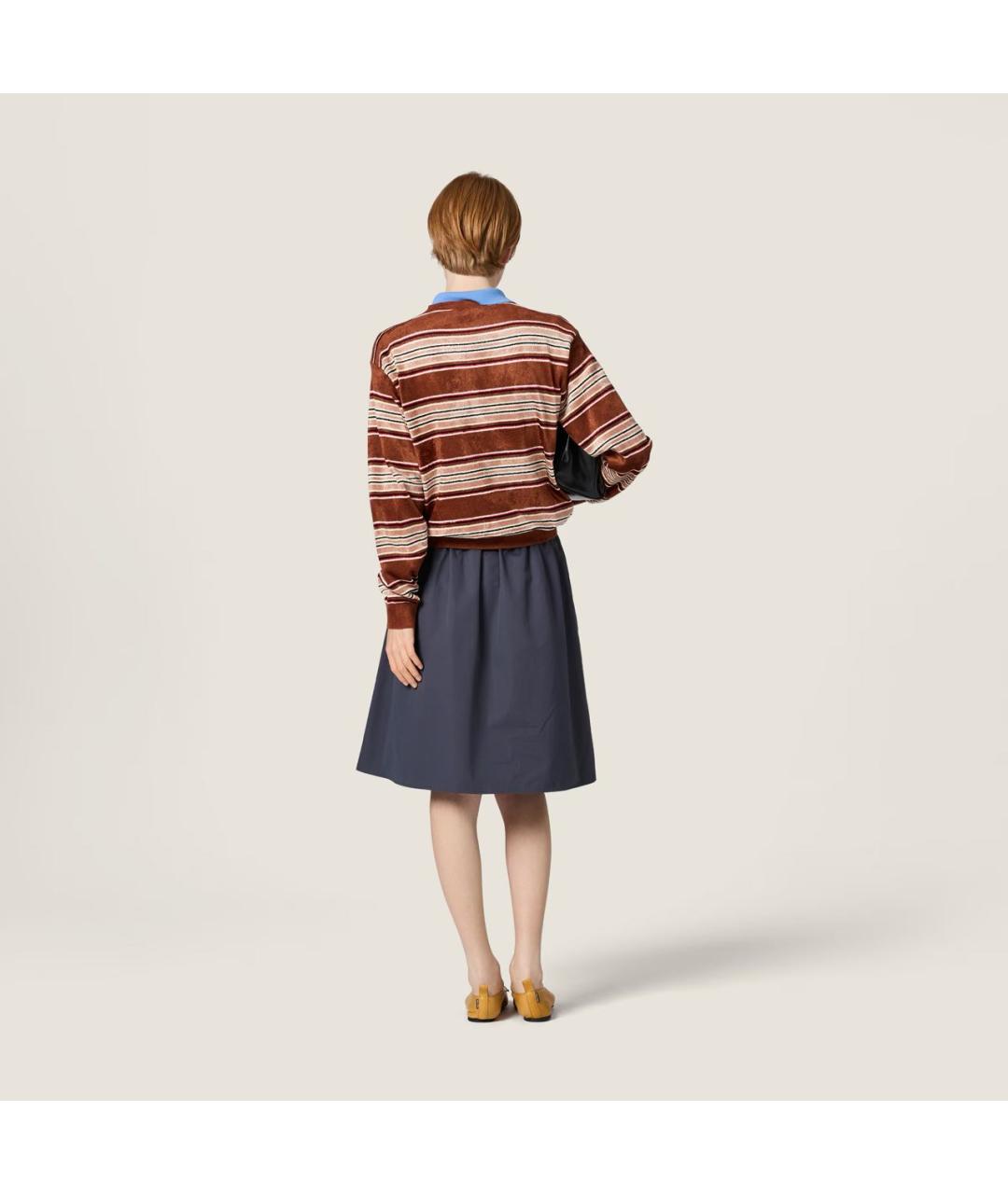 MIU MIU Бежевый полиамидовый джемпер / свитер, фото 3