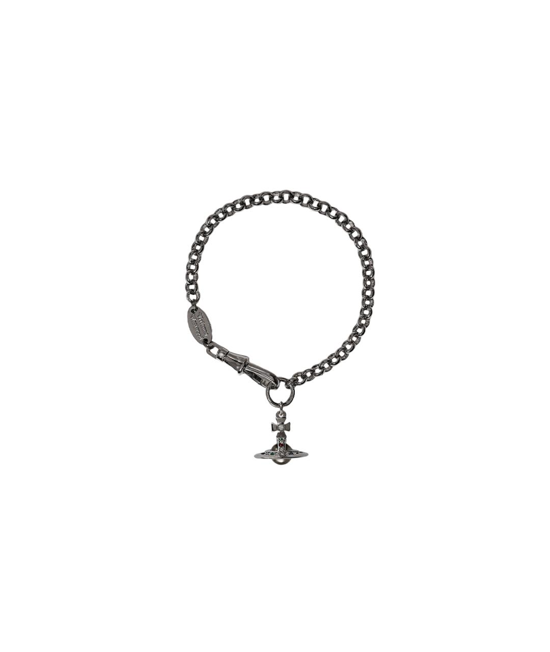 VIVIENNE WESTWOOD Серый латунный браслет, фото 5