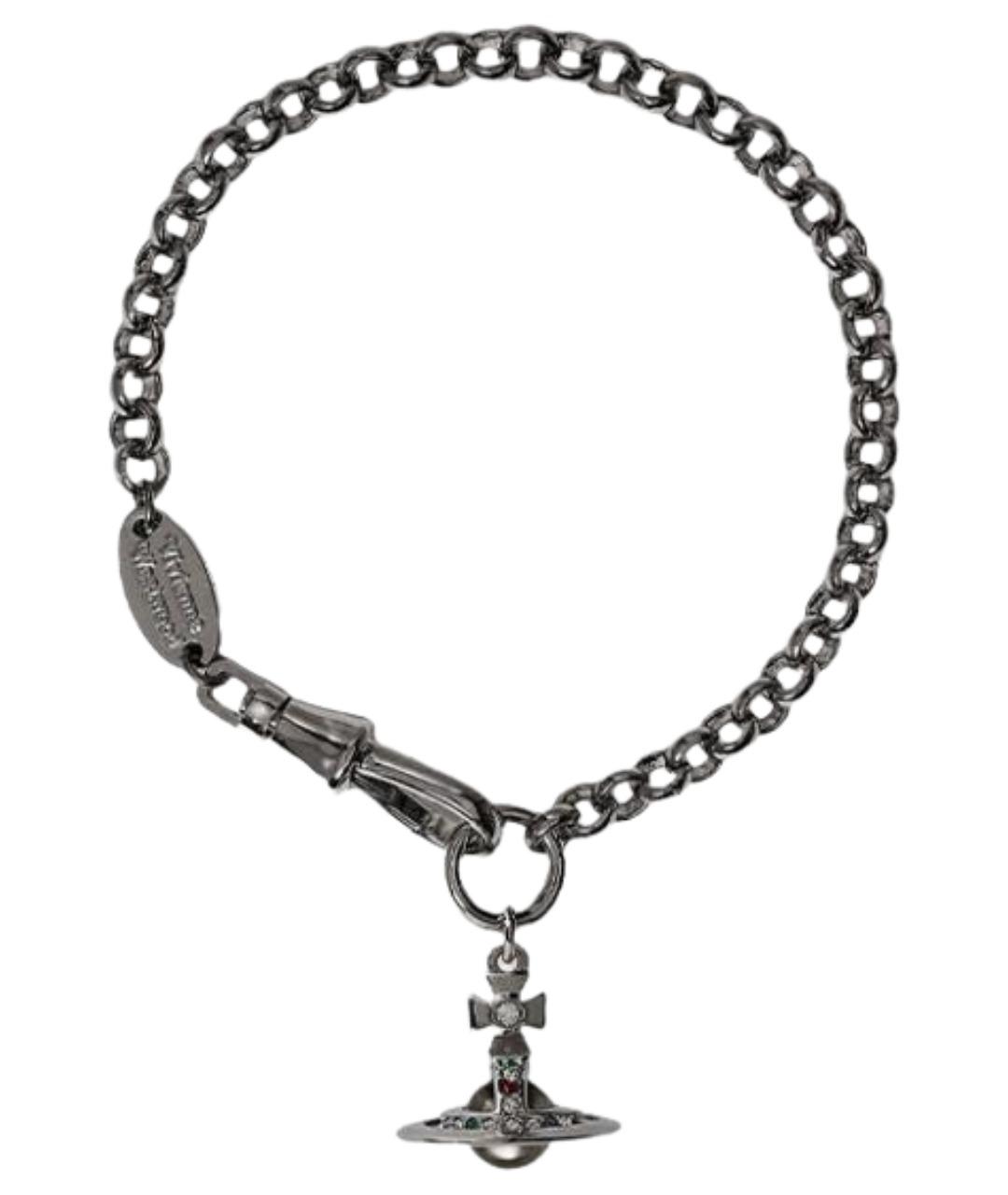 VIVIENNE WESTWOOD Серый латунный браслет, фото 1