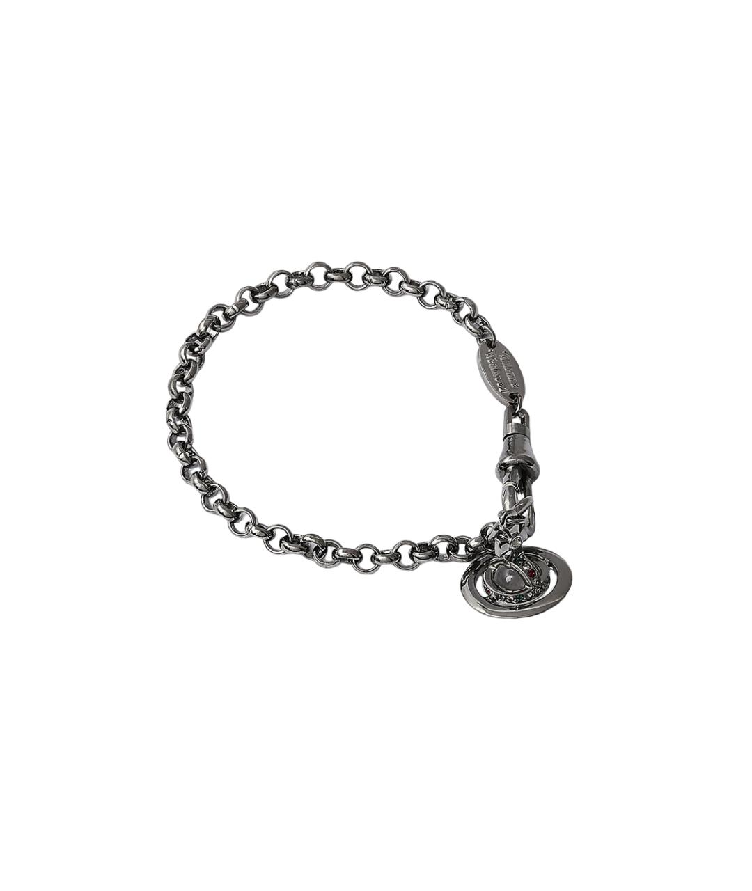 VIVIENNE WESTWOOD Серый латунный браслет, фото 2