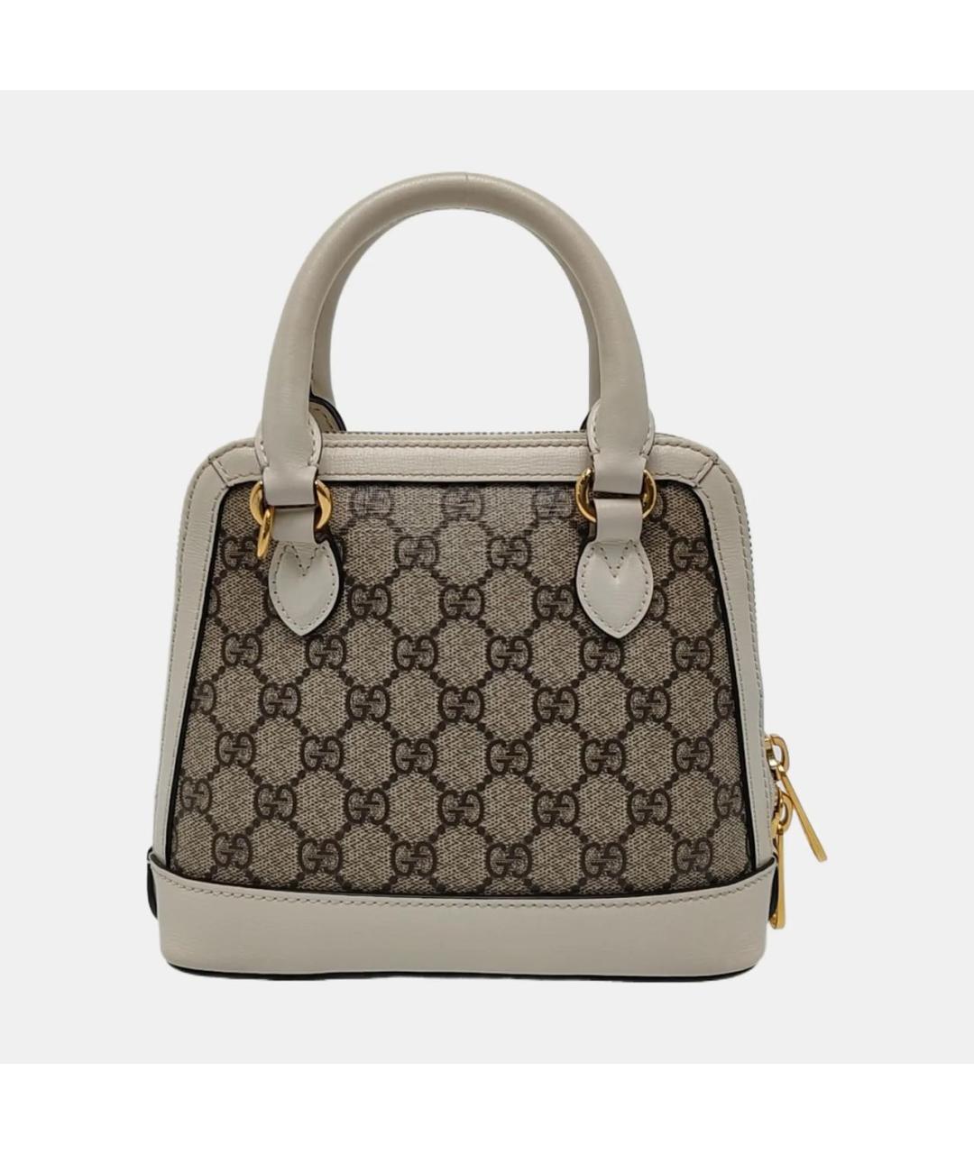 GUCCI Белая кожаная сумка через плечо, фото 4