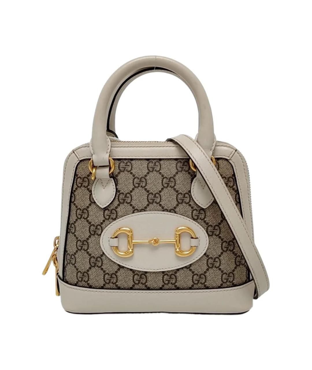 GUCCI Белая кожаная сумка через плечо, фото 9