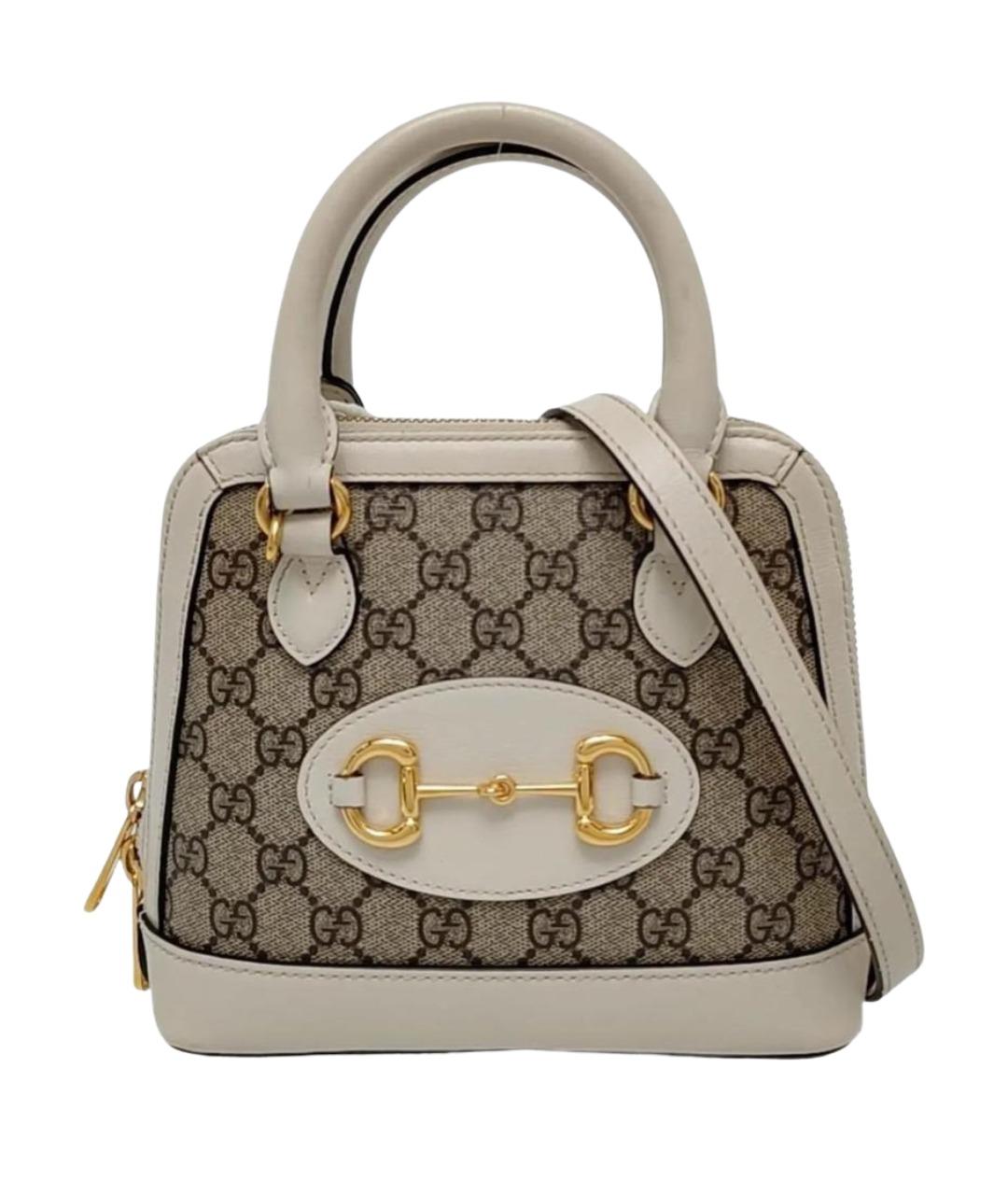 GUCCI Белая кожаная сумка через плечо, фото 1