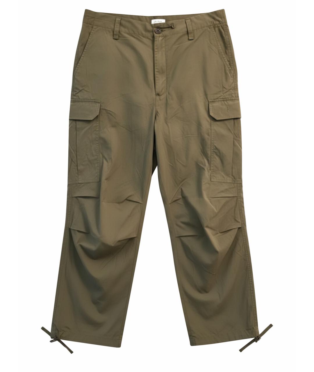 P.A.R.O.S.H. Хаки полиамидовые брюки широкие, фото 1