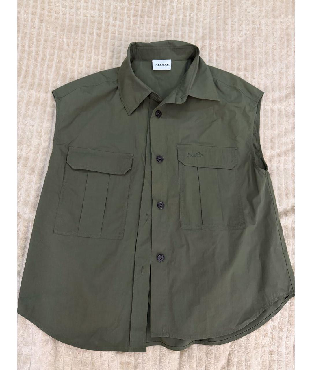 P.A.R.O.S.H. Хаки полиамидовый жилет, фото 5