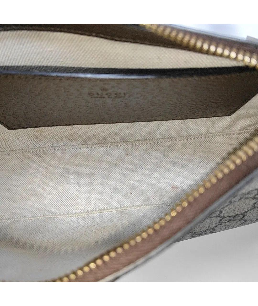 GUCCI Коричневая кожаная сумка с короткими ручками, фото 5