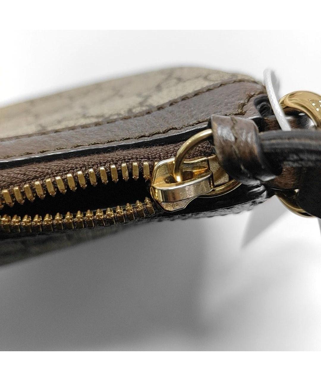 GUCCI Коричневая кожаная сумка с короткими ручками, фото 8