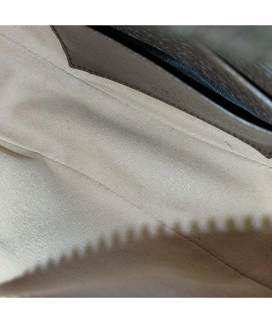 GUCCI Коричневая кожаная сумка с короткими ручками, фото 7