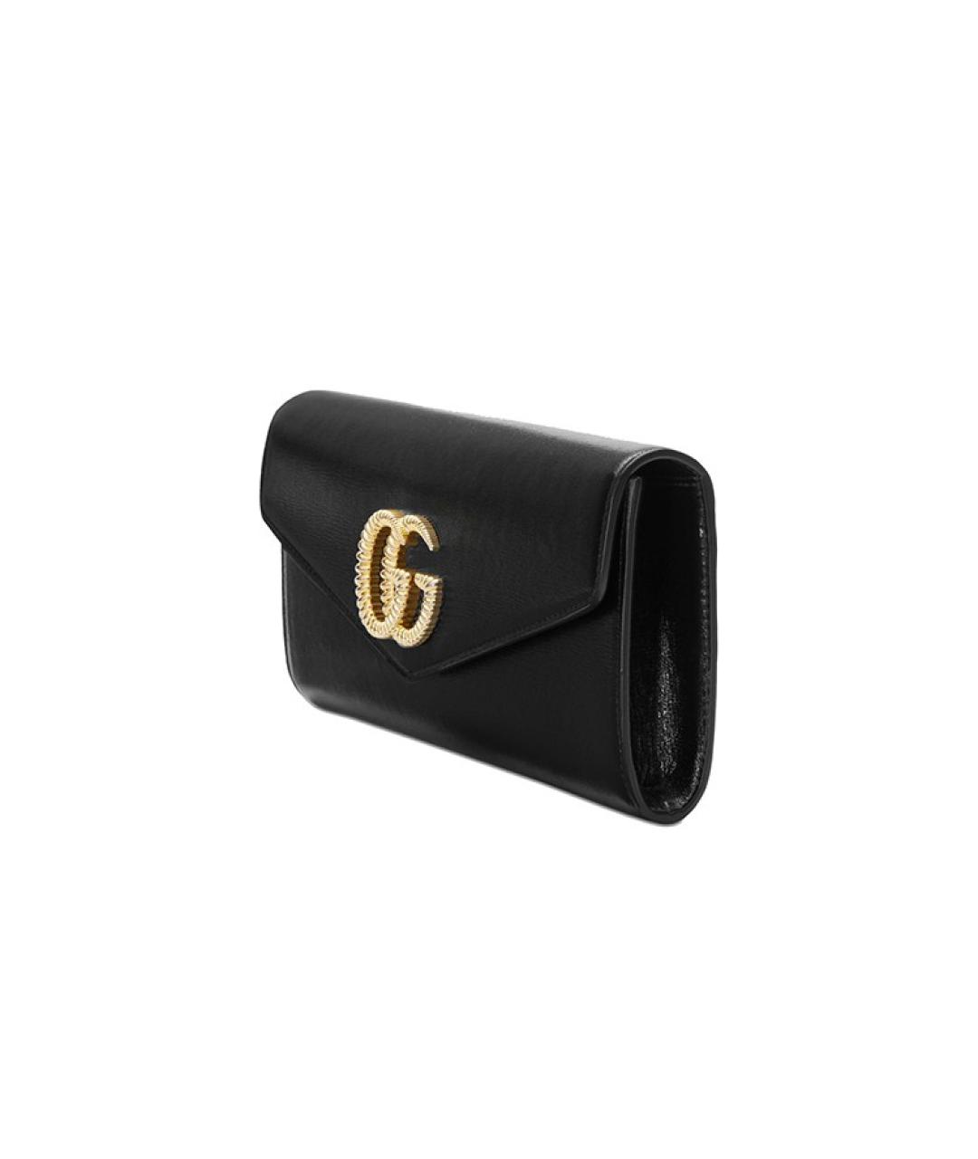 GUCCI Черный кожаный кошелек, фото 2