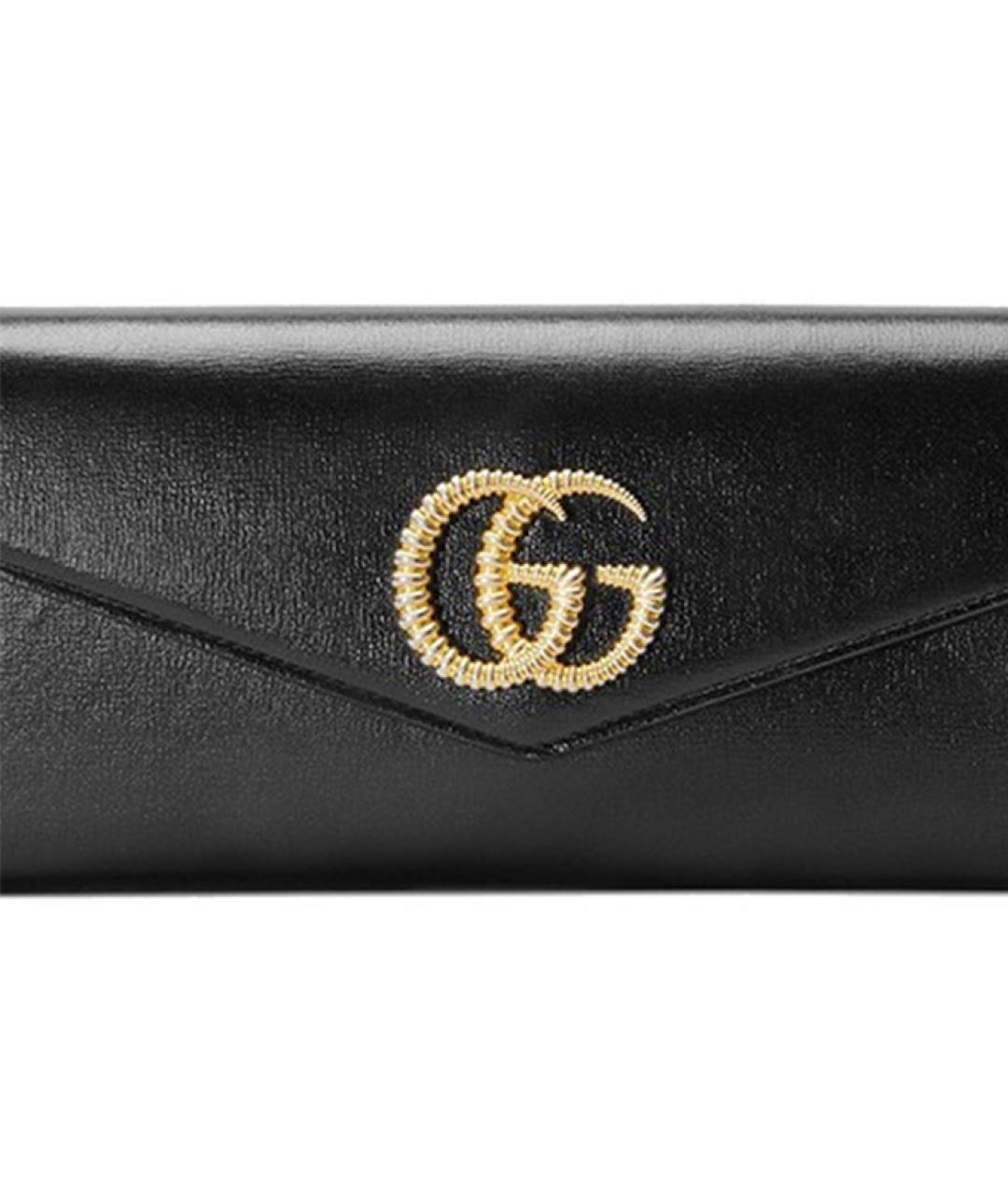 GUCCI Черный кожаный кошелек, фото 8