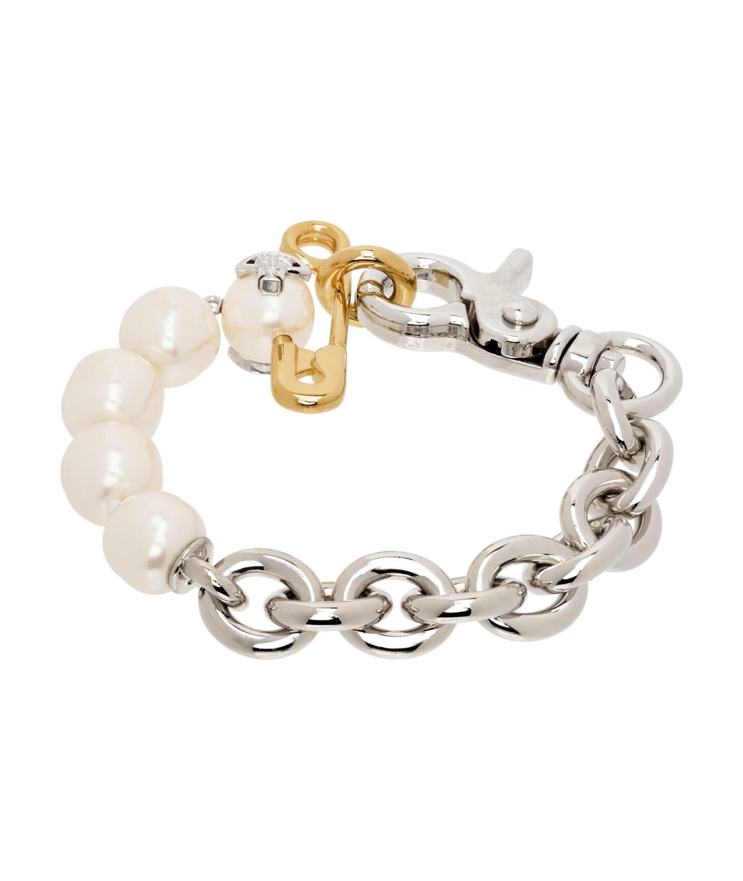 VIVIENNE WESTWOOD Серебрянный латунный браслет, фото 2