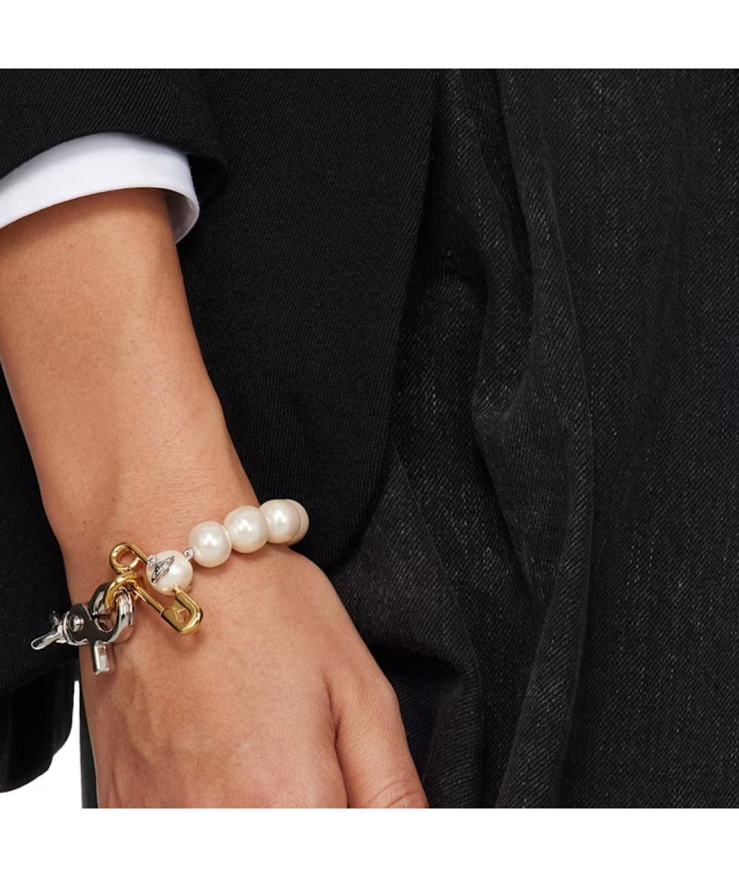 VIVIENNE WESTWOOD Серебрянный латунный браслет, фото 3