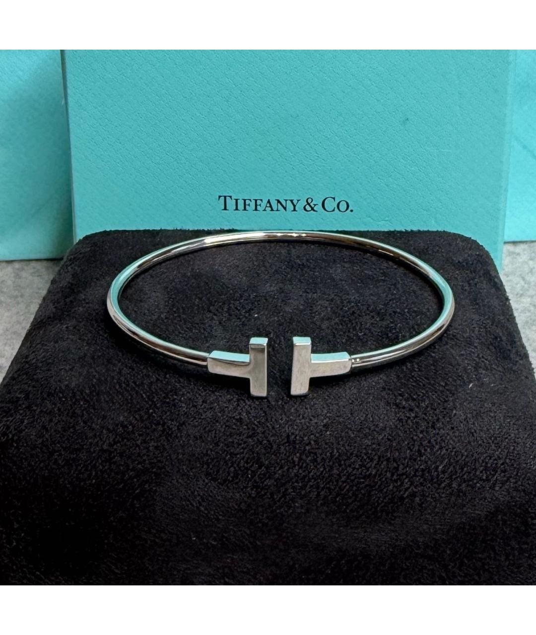 TIFFANY&CO Серебрянный браслет из белого золота, фото 3