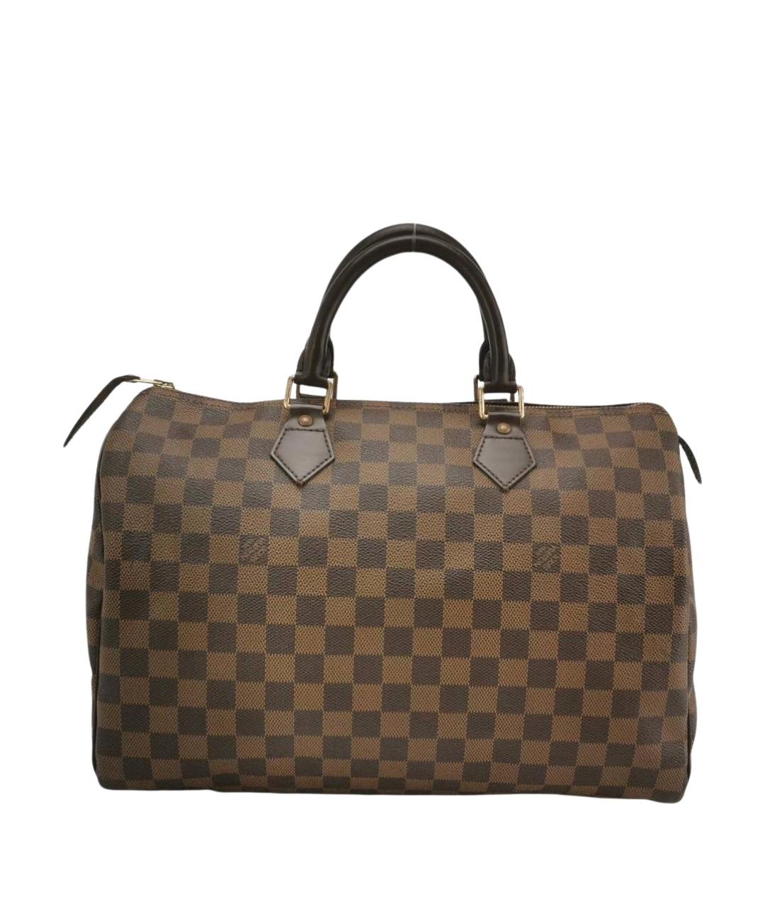 LOUIS VUITTON Коричневая сумка с короткими ручками, фото 1