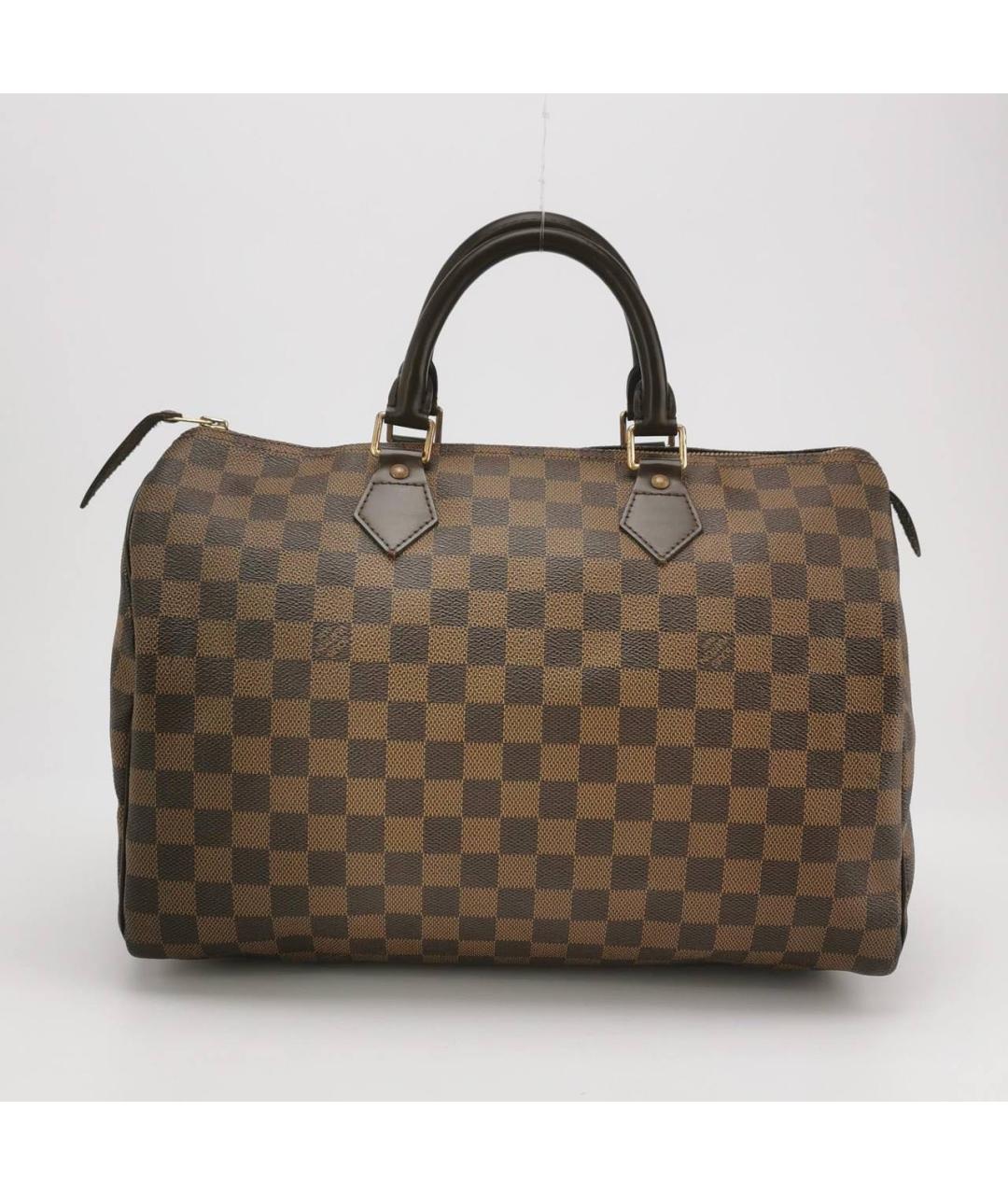 LOUIS VUITTON Коричневая сумка с короткими ручками, фото 9