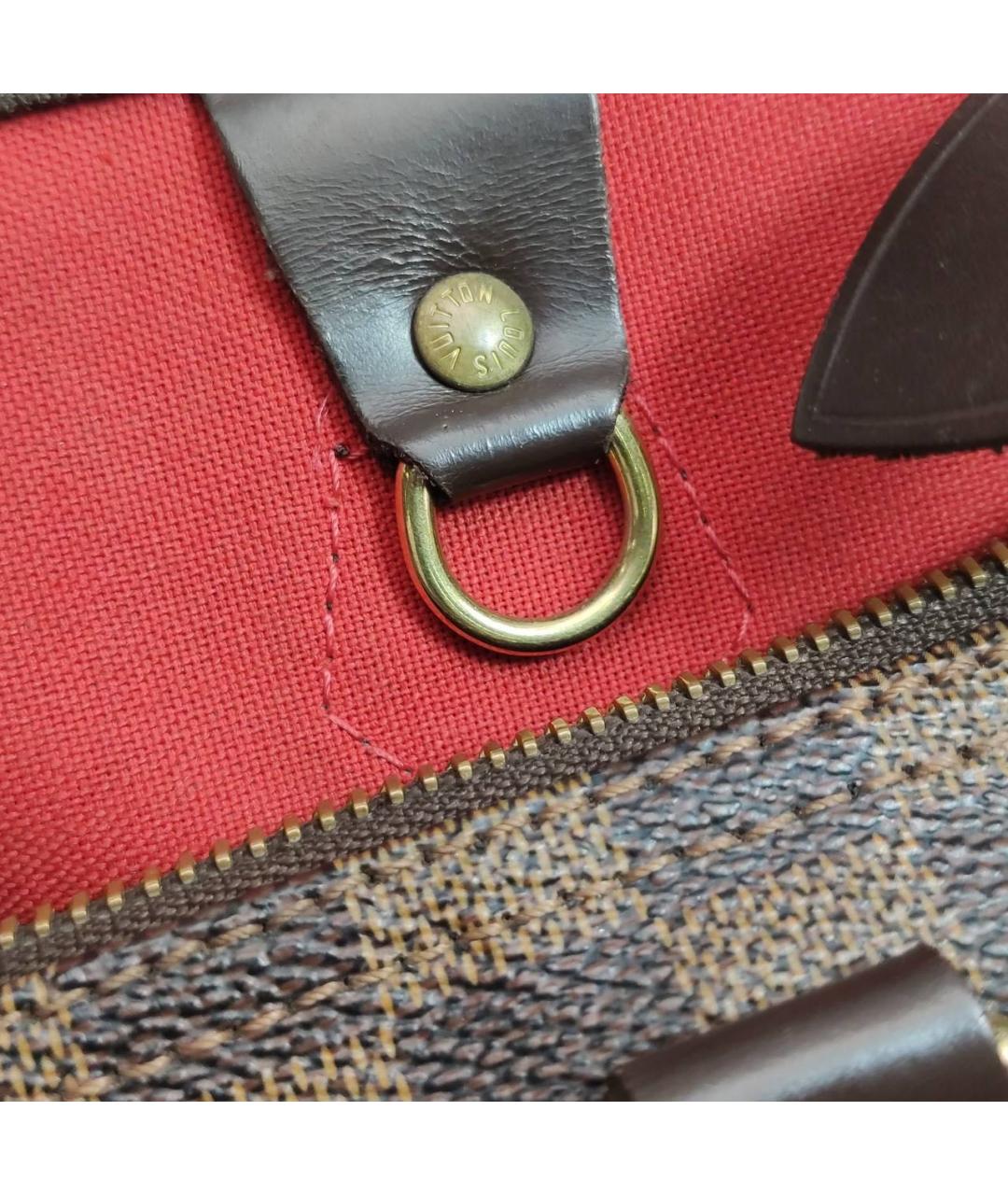 LOUIS VUITTON Коричневая сумка с короткими ручками, фото 6