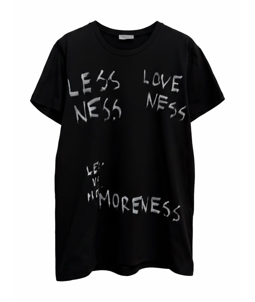 CHRISTIAN DIOR Черная хлопковая футболка, фото 1