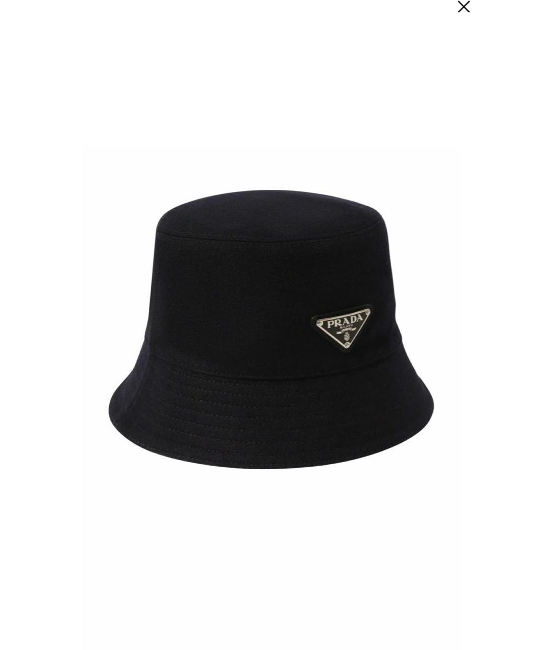 PRADA Синяя шерстяная шляпа, фото 6