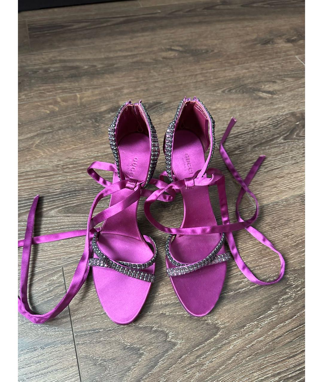 GUCCI Фуксия туфли, фото 2