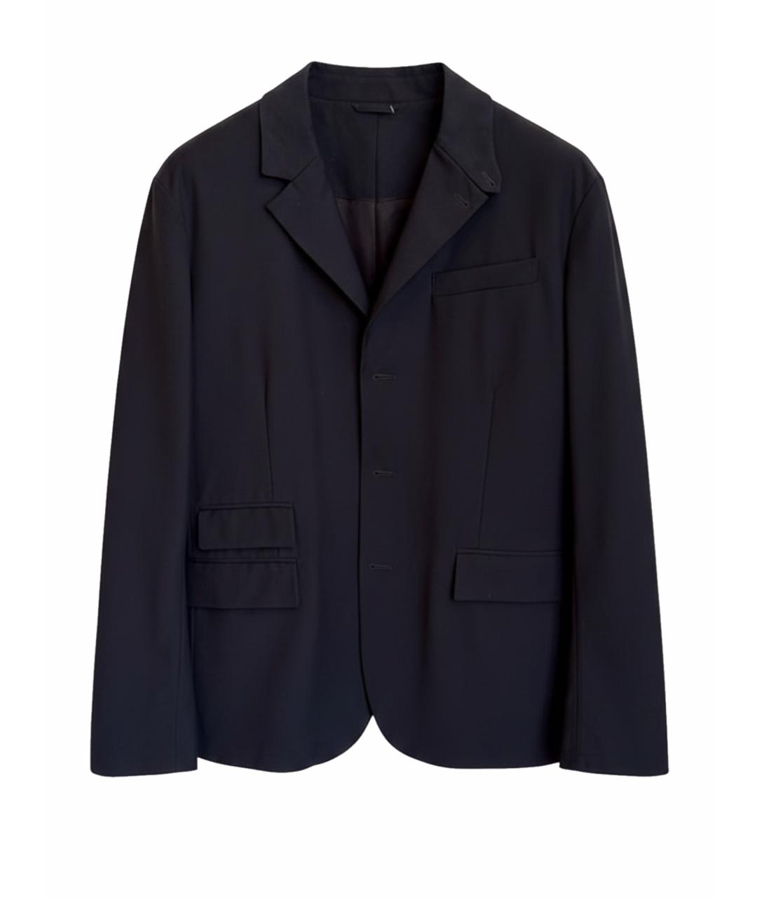 RALPH LAUREN PURPLE LABEL Темно-синяя синтетическая куртка, фото 1