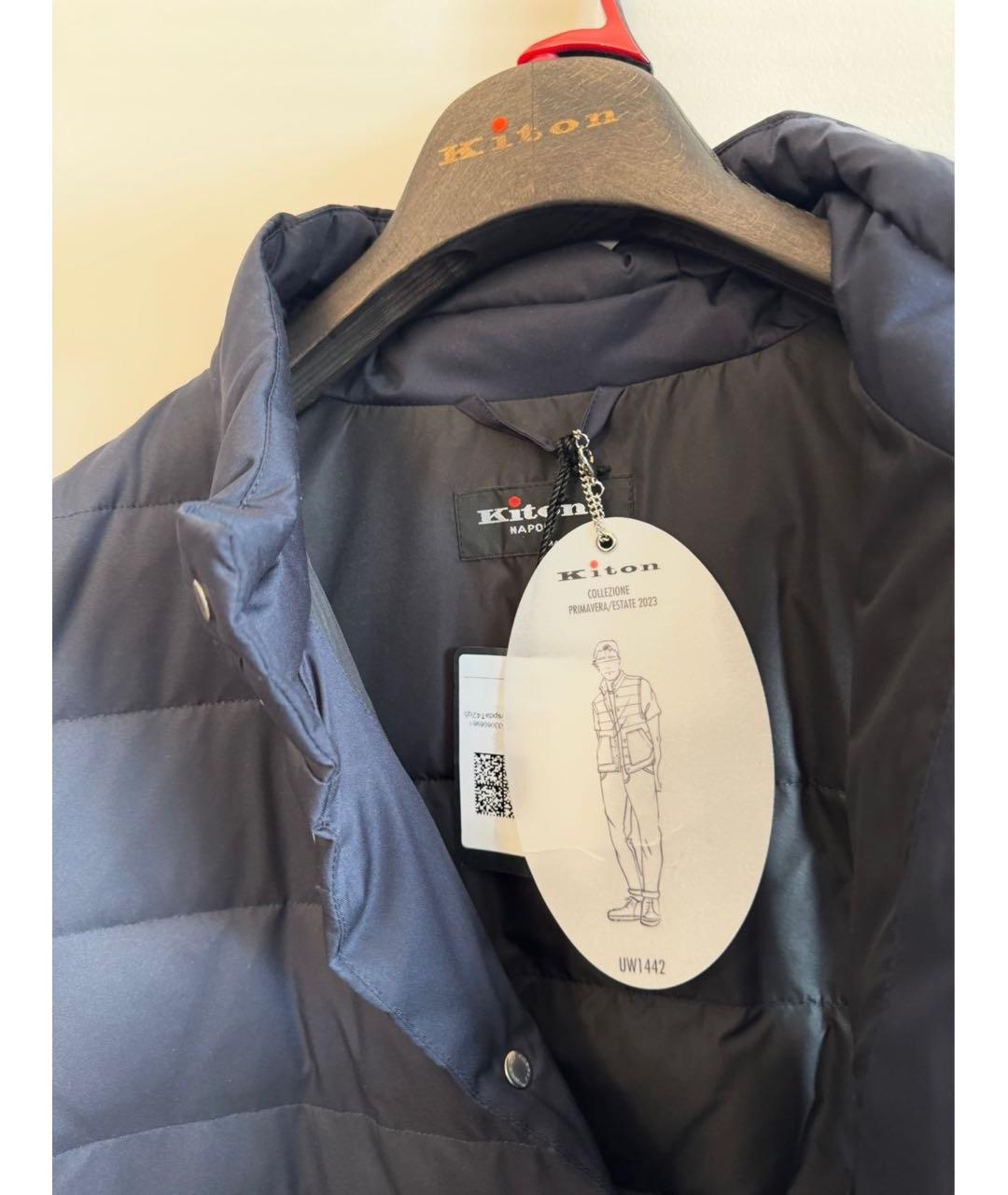 KITON Темно-синий жилет, фото 7