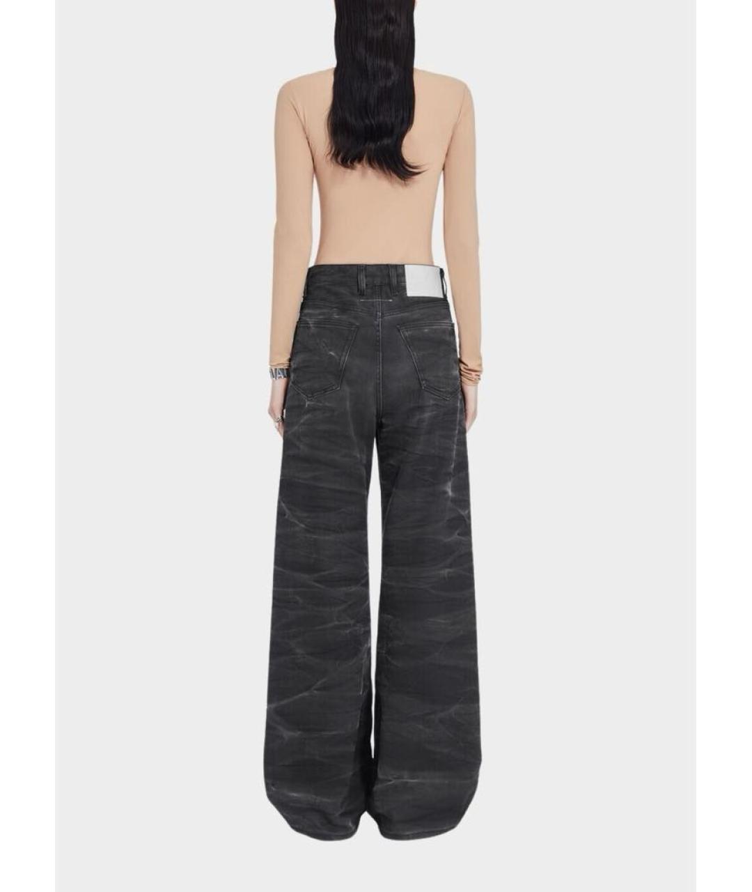 MM6 MAISON MARGIELA Черные джинсы клеш, фото 2