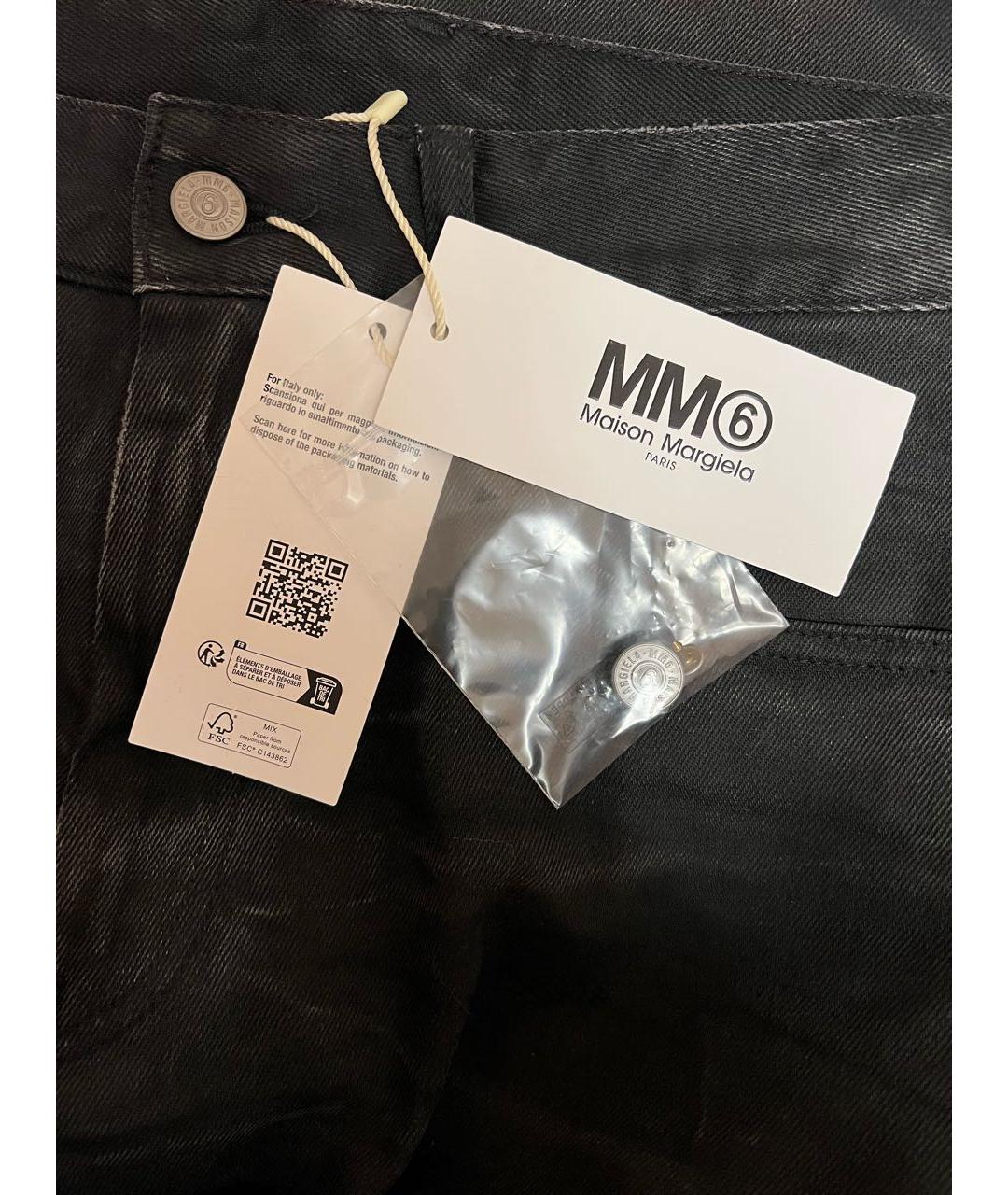 MM6 MAISON MARGIELA Черные джинсы клеш, фото 3