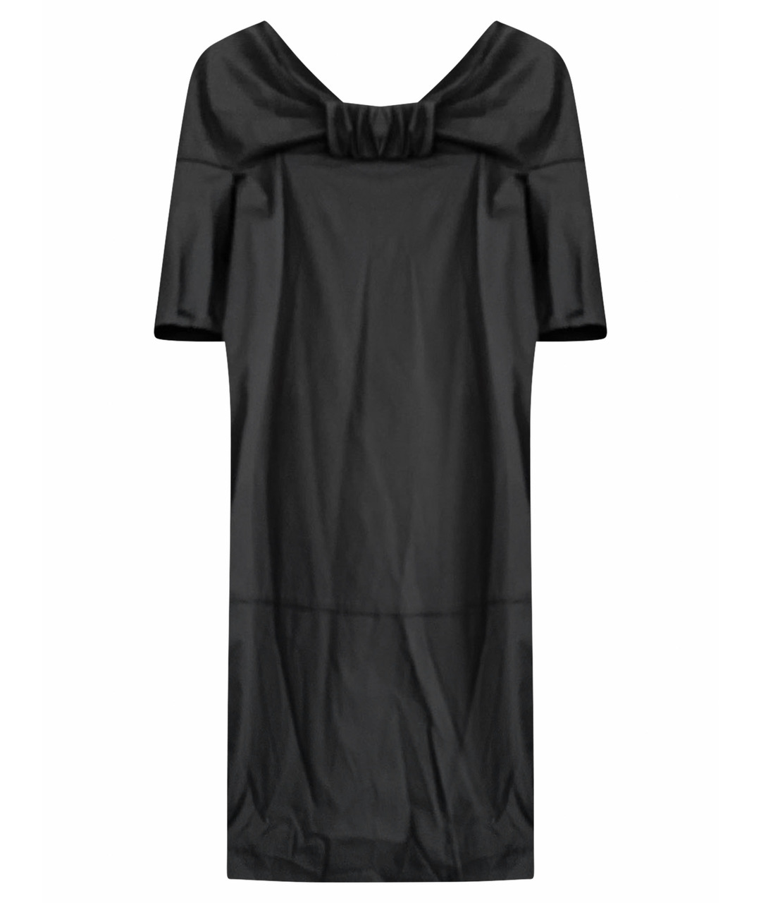 ANNA MOLINARI Черное хлопко-эластановое платье, фото 1