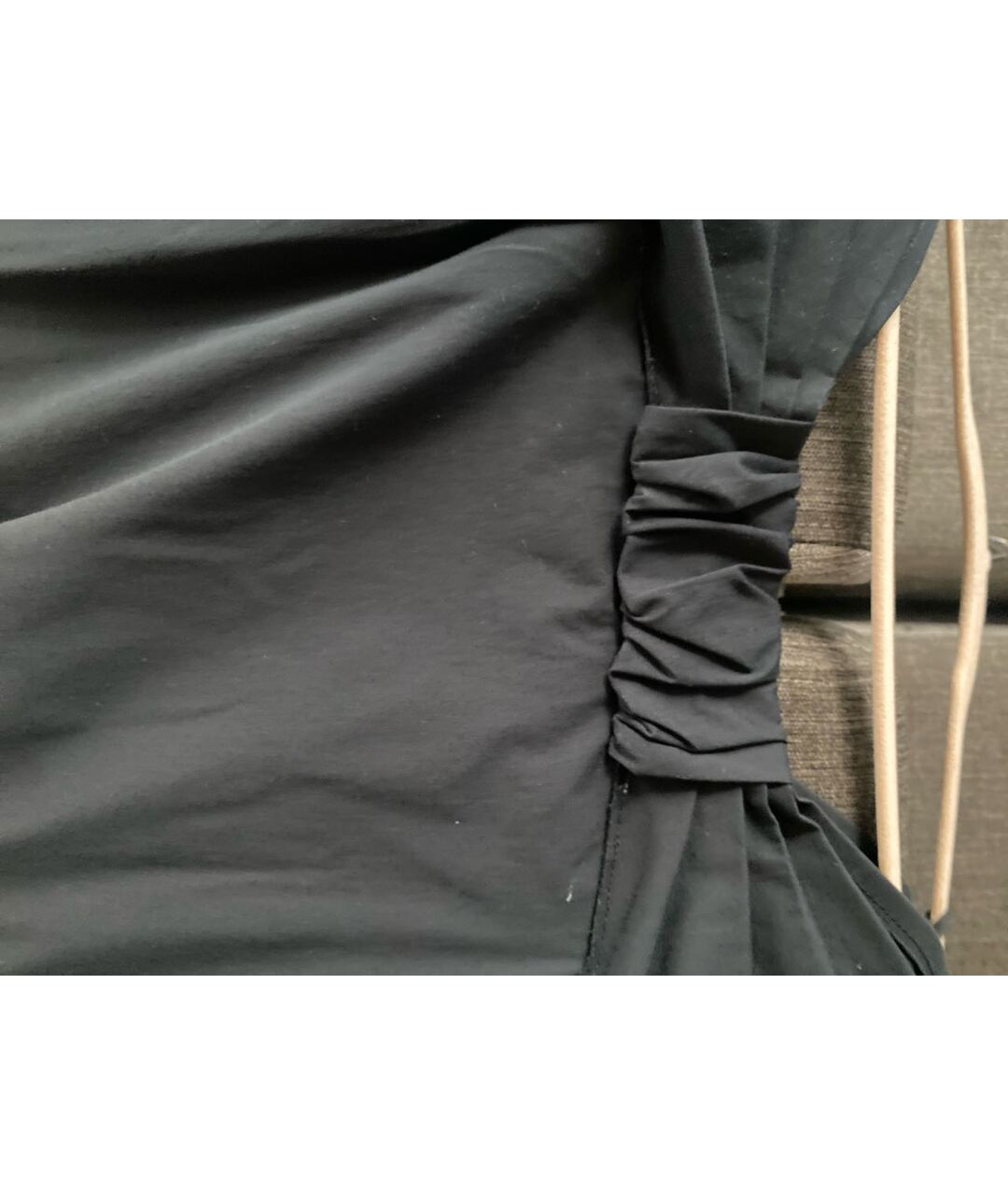 ANNA MOLINARI Черное хлопко-эластановое платье, фото 4