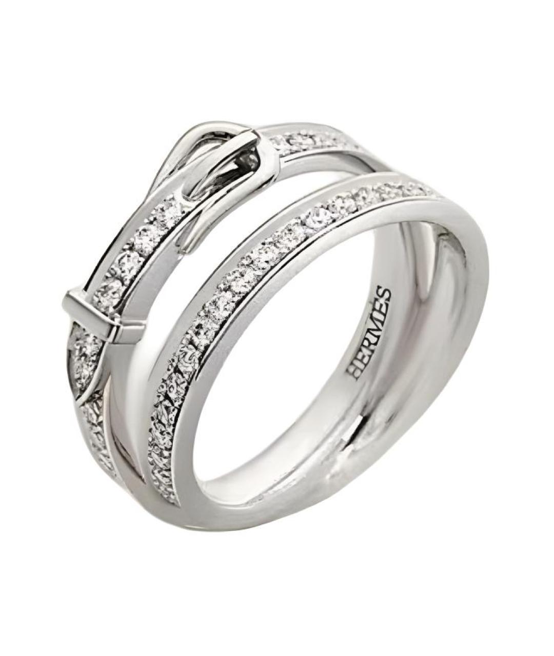 HERMES Серебряное кольцо из белого золота, фото 1