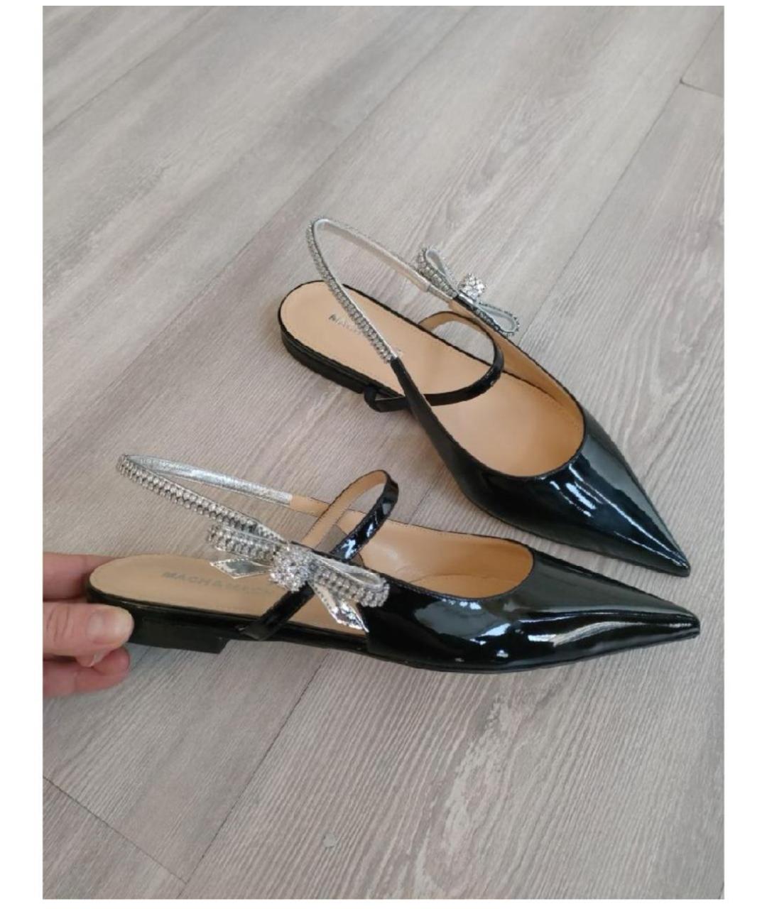 MACH&MACH Черные мюли из лакированной кожи, фото 5