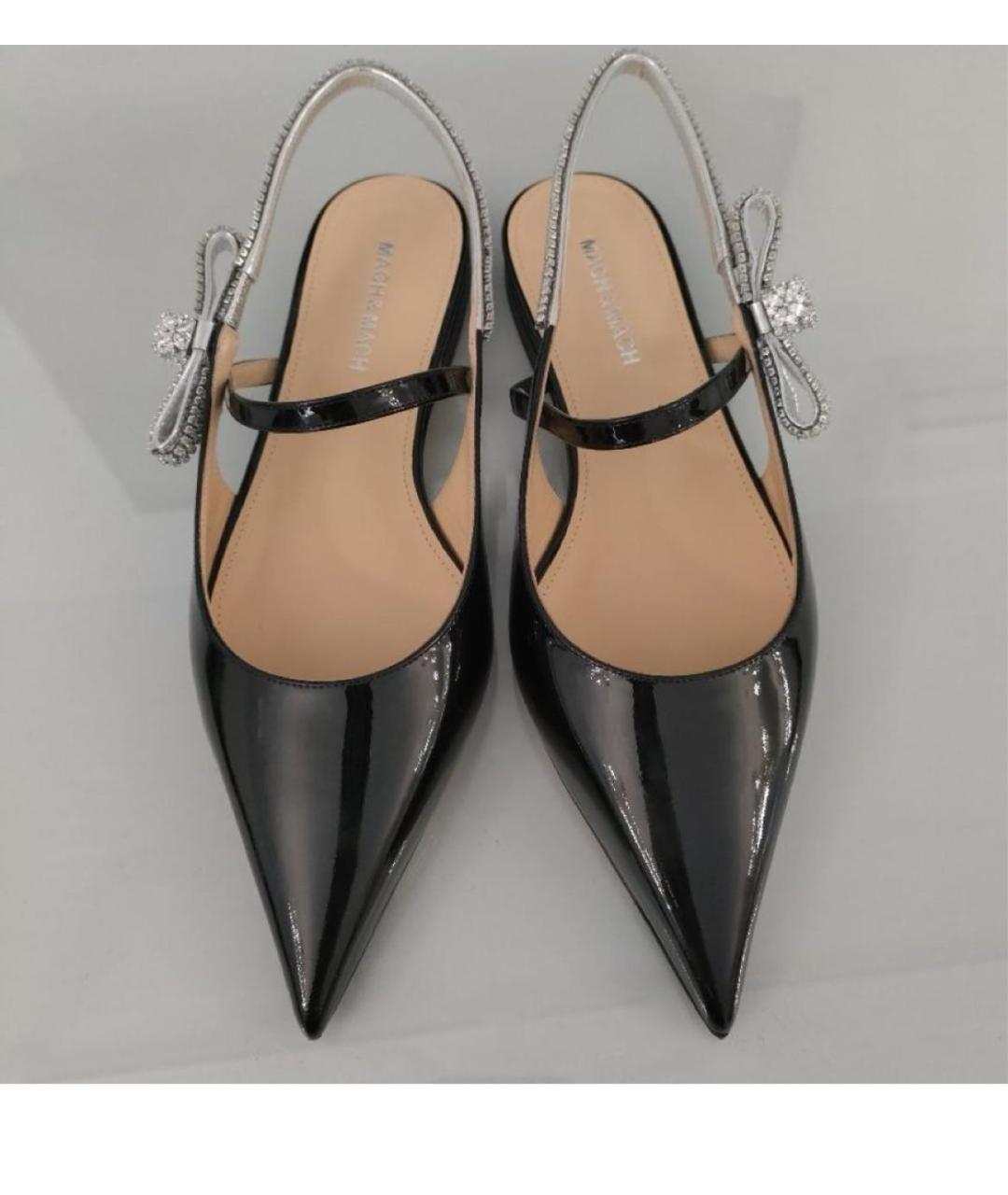 MACH&MACH Черные мюли из лакированной кожи, фото 2