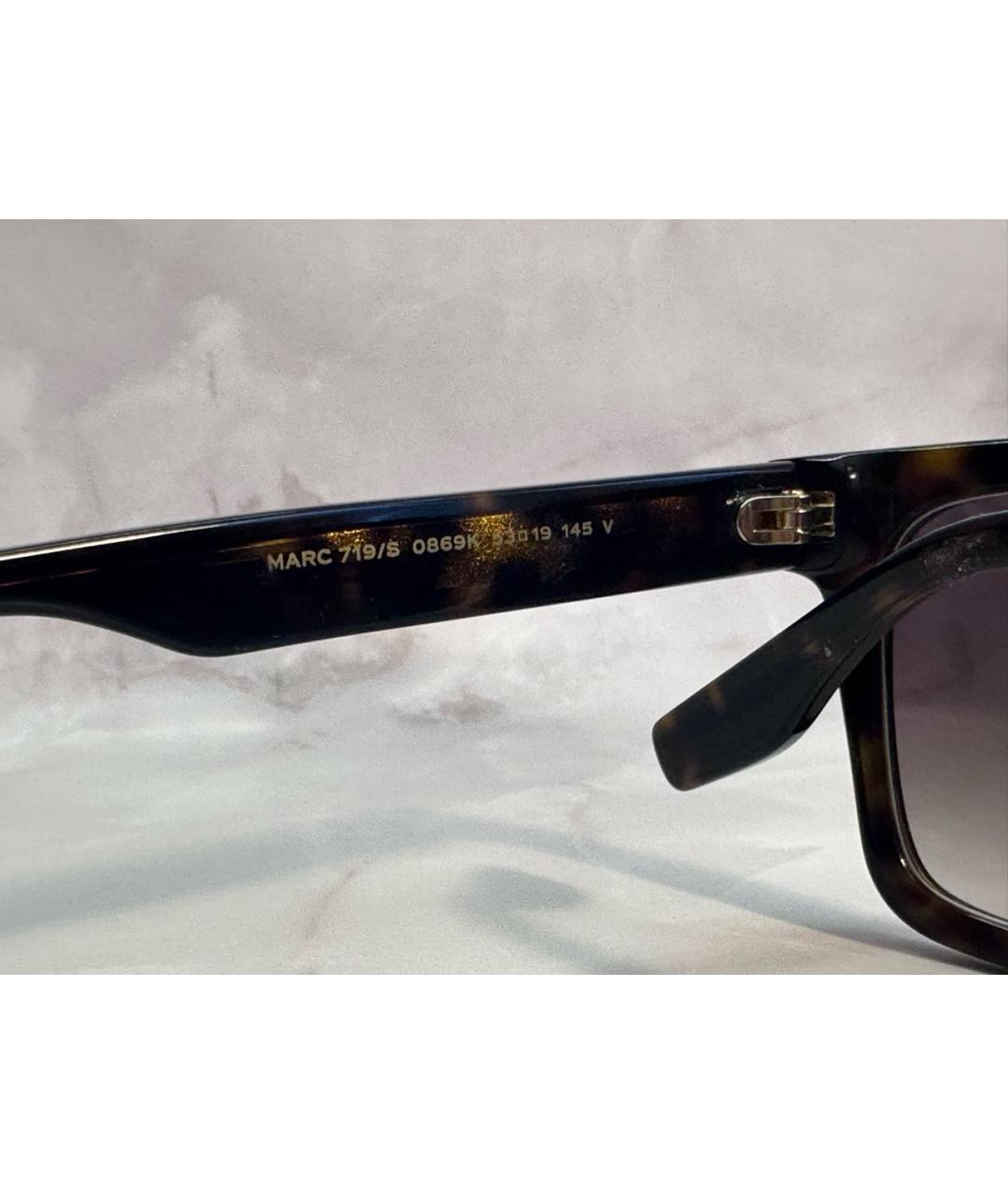 MARC JACOBS Коричневые пластиковые солнцезащитные очки, фото 6