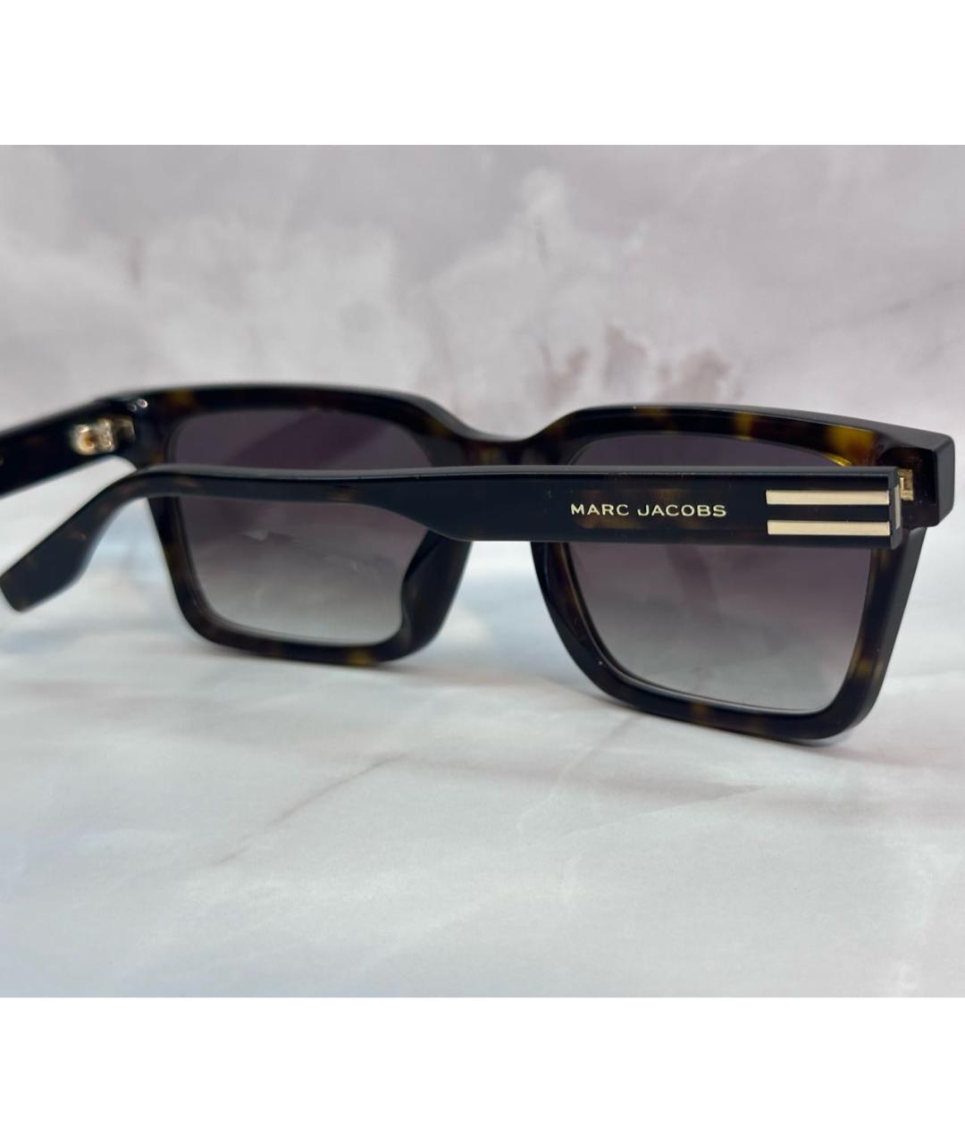 MARC JACOBS Коричневые пластиковые солнцезащитные очки, фото 5