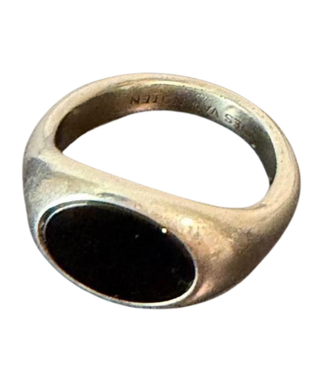 DRIES VAN NOTEN Черное латунное кольцо, фото 1