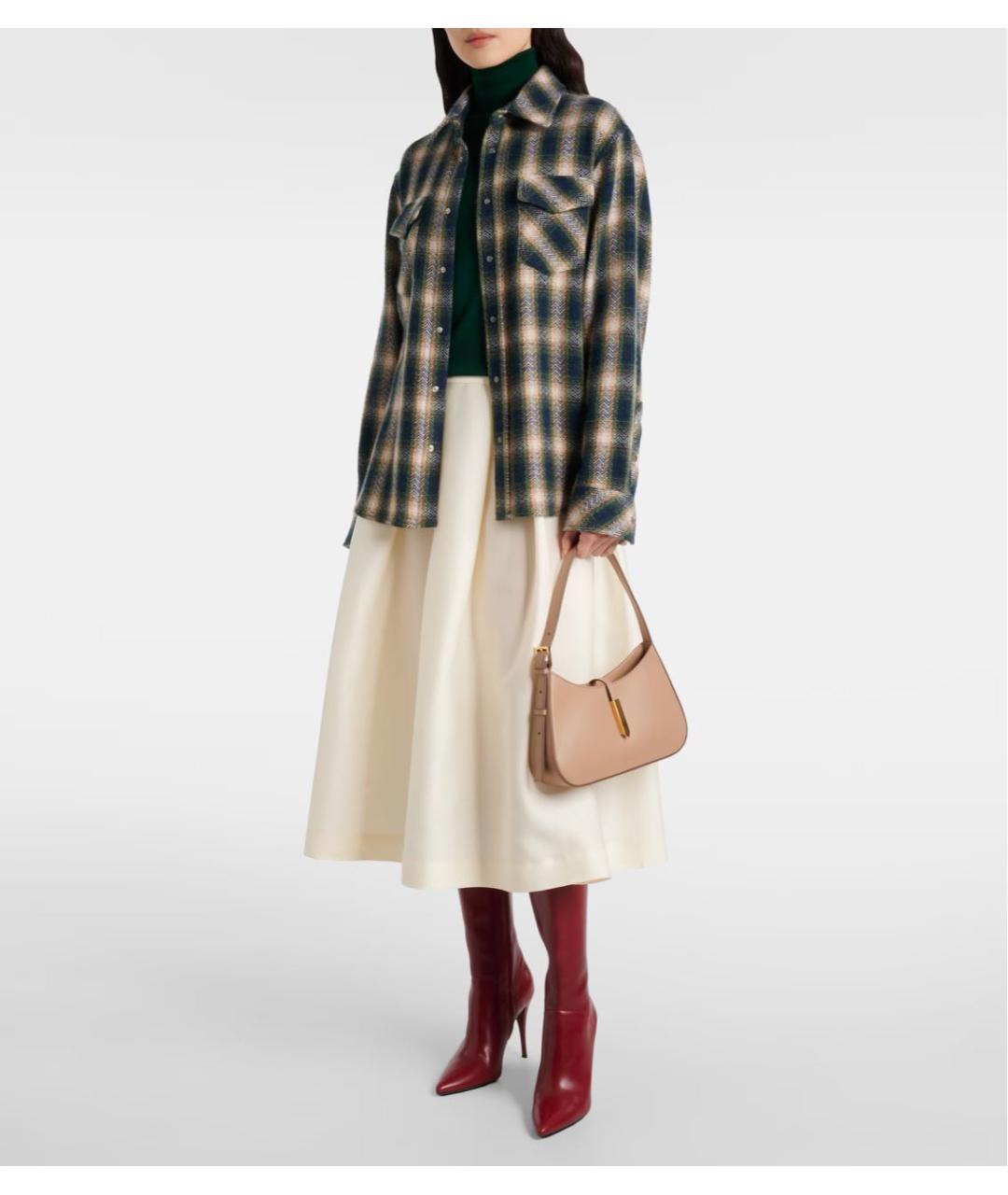 DEMELLIER Бежевая кожаная сумка с короткими ручками, фото 3