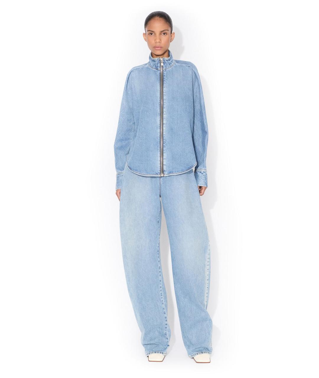 ALAIA Голубая хлопковая рубашка, фото 2