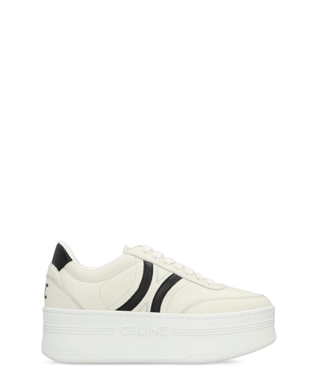 CELINE Белые кожаные кроссовки, фото 1