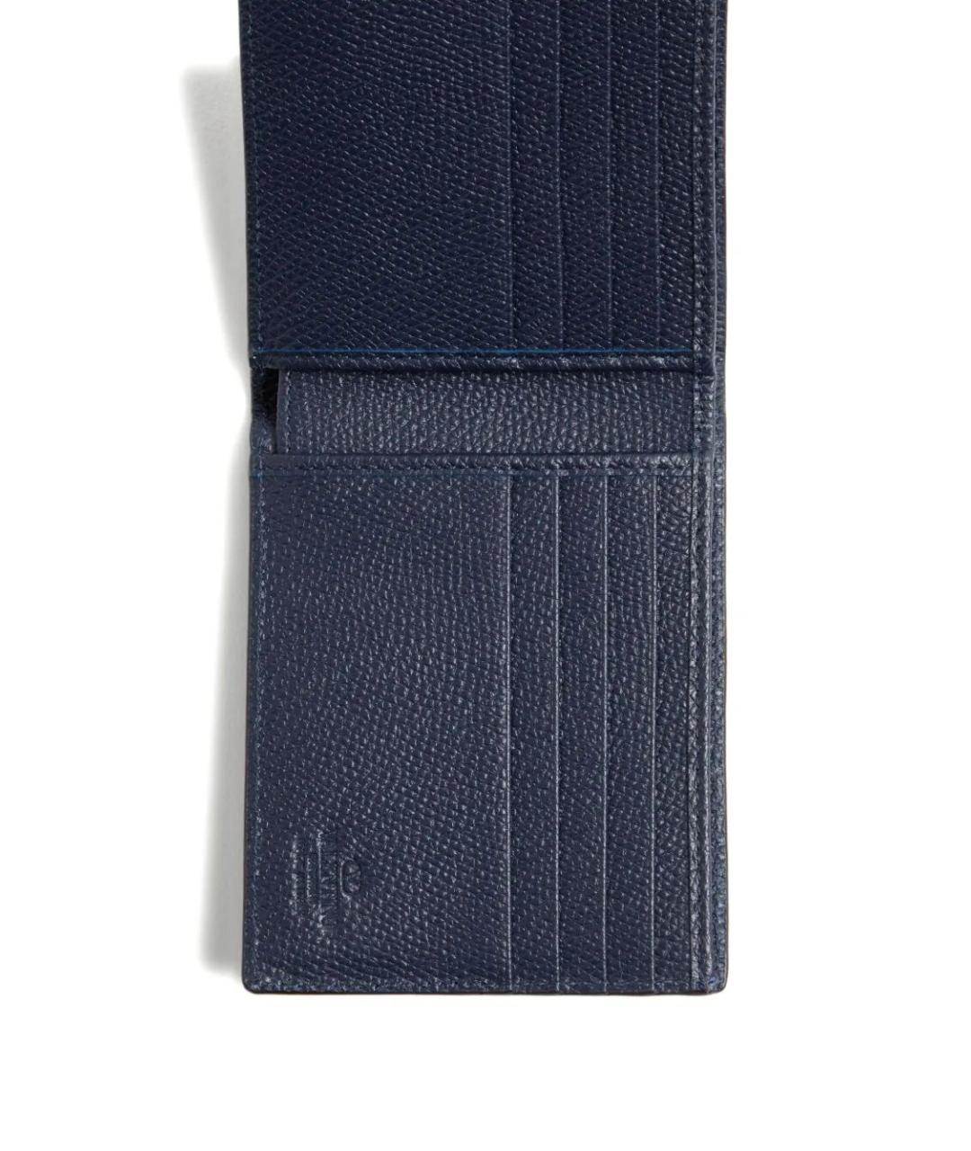 VALENTINO Синий кожаный кошелек, фото 2