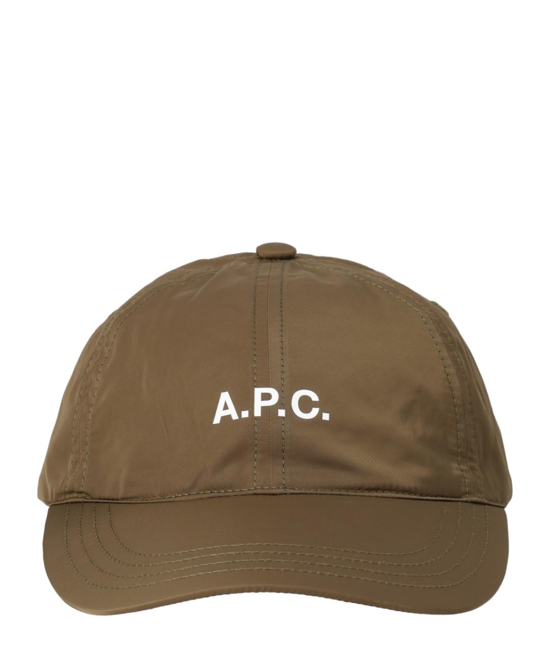 A.P.C. Коричневая синтетическая кепка/бейсболка, фото 1