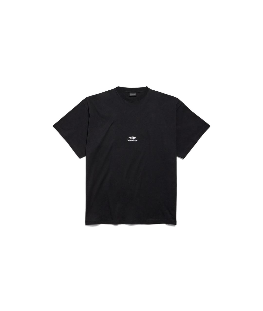 BALENCIAGA Черная футболка, фото 1