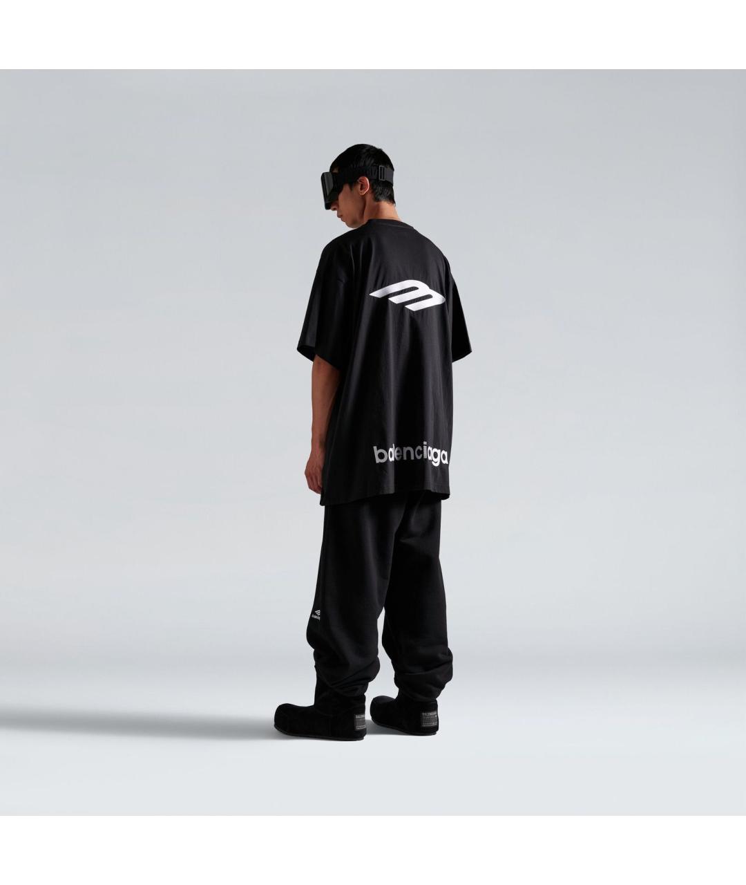 BALENCIAGA Черная футболка, фото 4