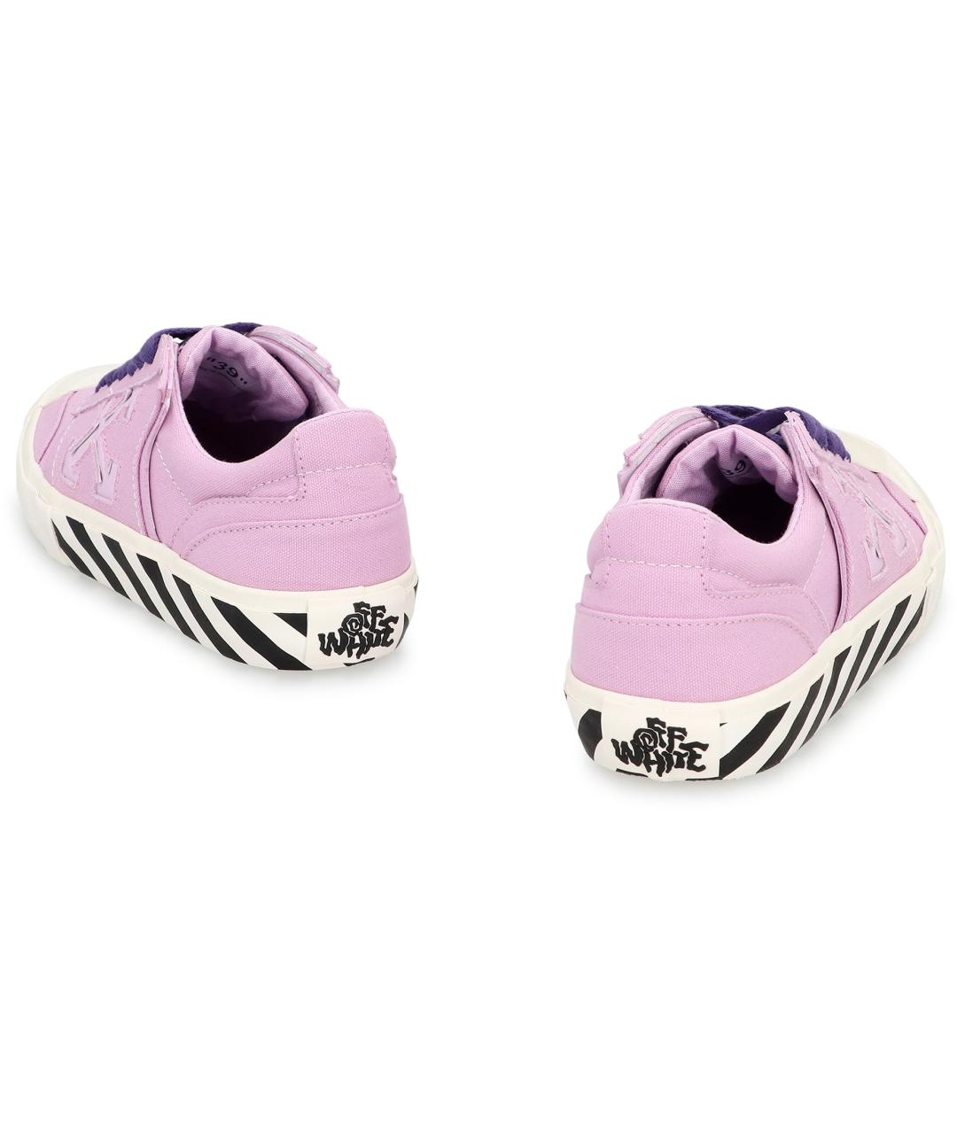 OFF-WHITE Розовые текстильные кроссовки, фото 4