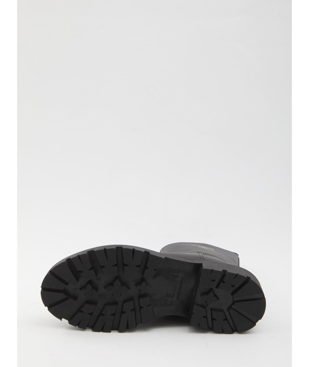 CELINE Черные кожаные ботинки, фото 4