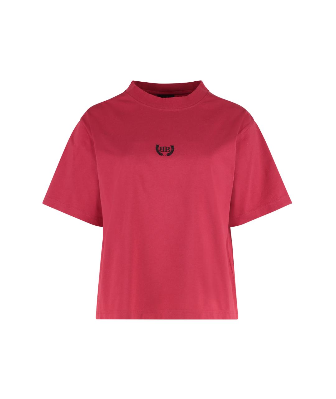 BALENCIAGA Красная футболка, фото 1